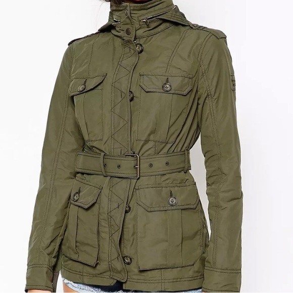 Abercrombie & Fitch Military Parka Jacket Size L - Picture 3 of 15